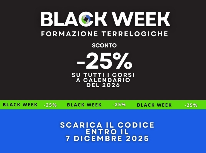 Black week TerreLogiche: al via la promozione sui corsi 2026